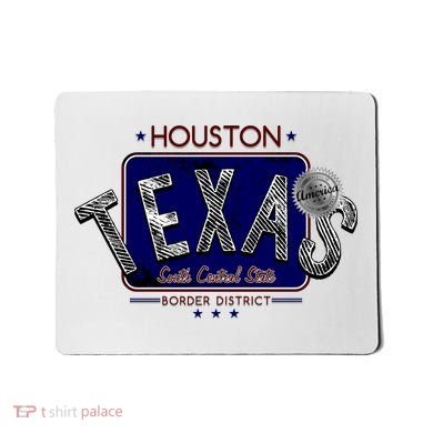 Houston Texas Land of the Free Logo Mousepad