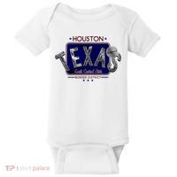 Houston Texas Land of the Free Logo Baby Bodysuit thumb 0