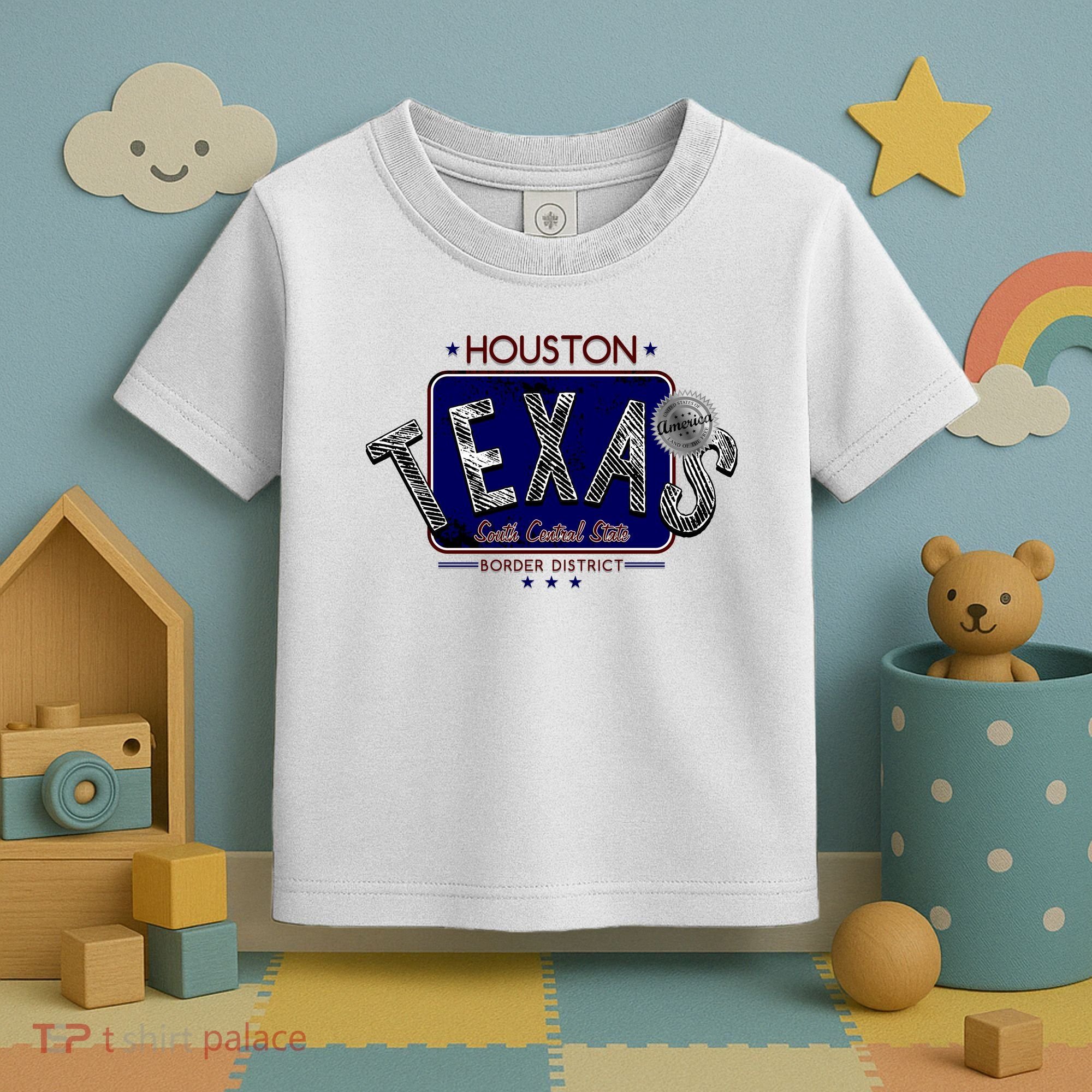 Houston Texas Land of the Free Logo Toddler T-Shirt