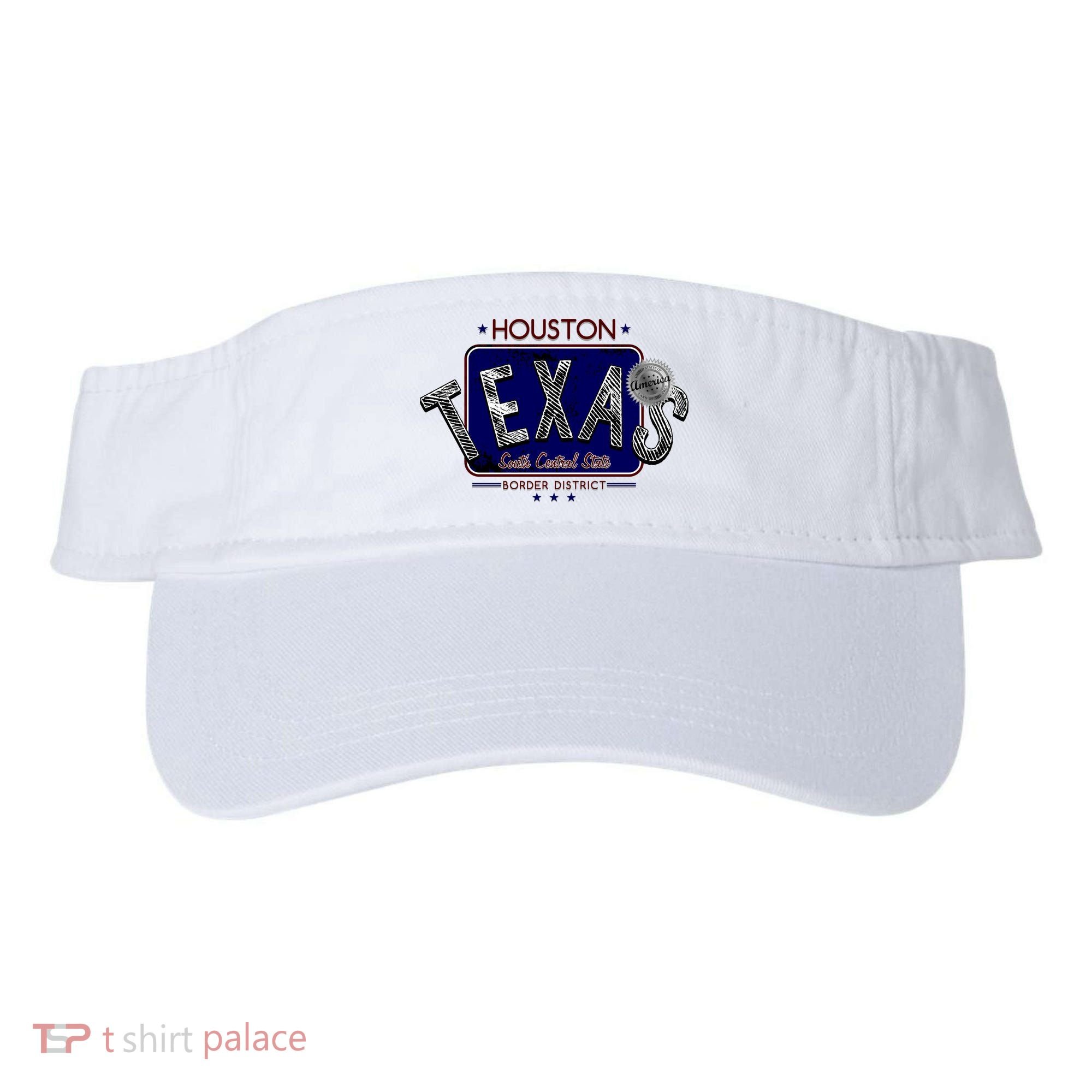Houston Texas Land of the Free Logo Visor