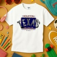 Houston Texas Land of the Free Logo Kids T-Shirt thumb 3