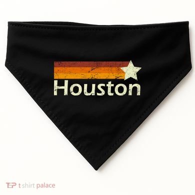 Houston Texas Vintage Star Logo USA-Made Doggie Bandana