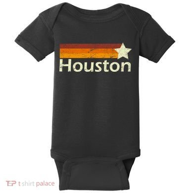 Houston Texas Vintage Star Logo Baby Bodysuit