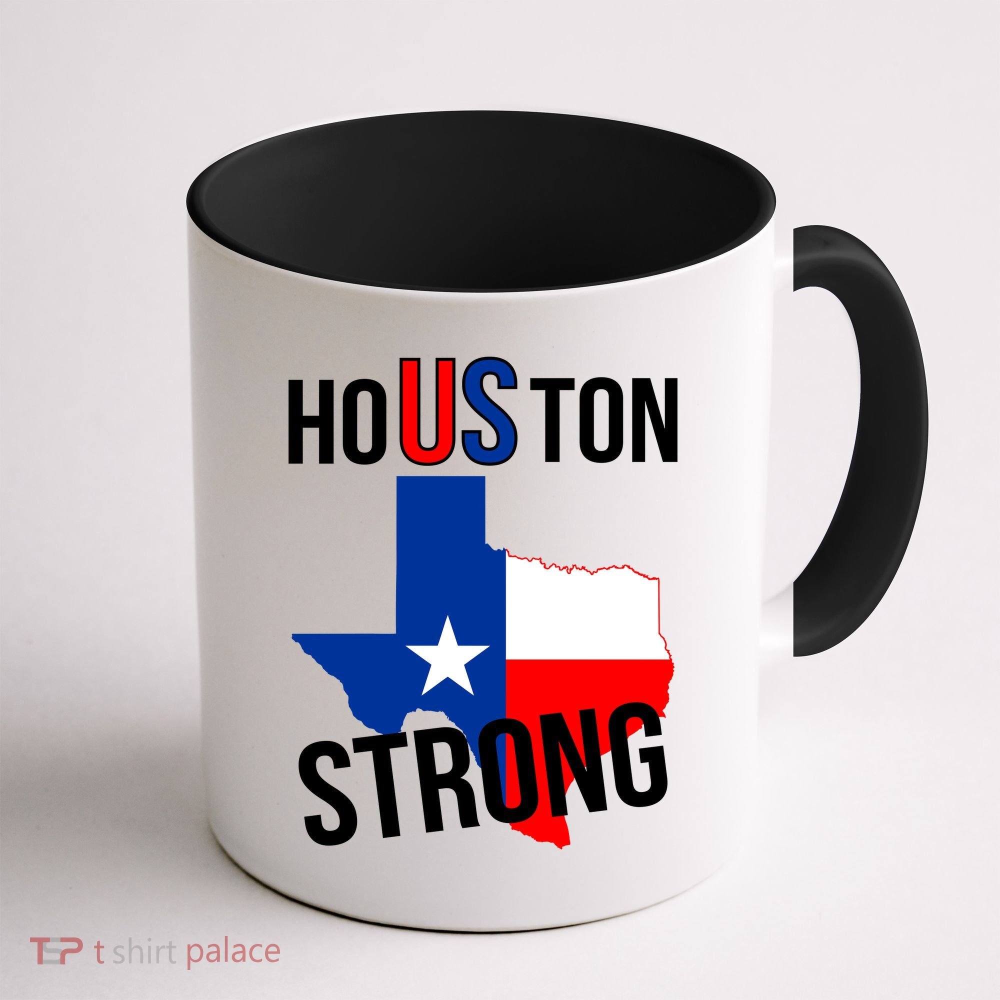 Houston US Strong Texas State Flag Coffee Mug