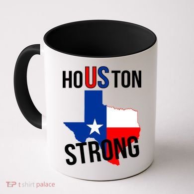 Houston US Strong Texas State Flag Coffee Mug