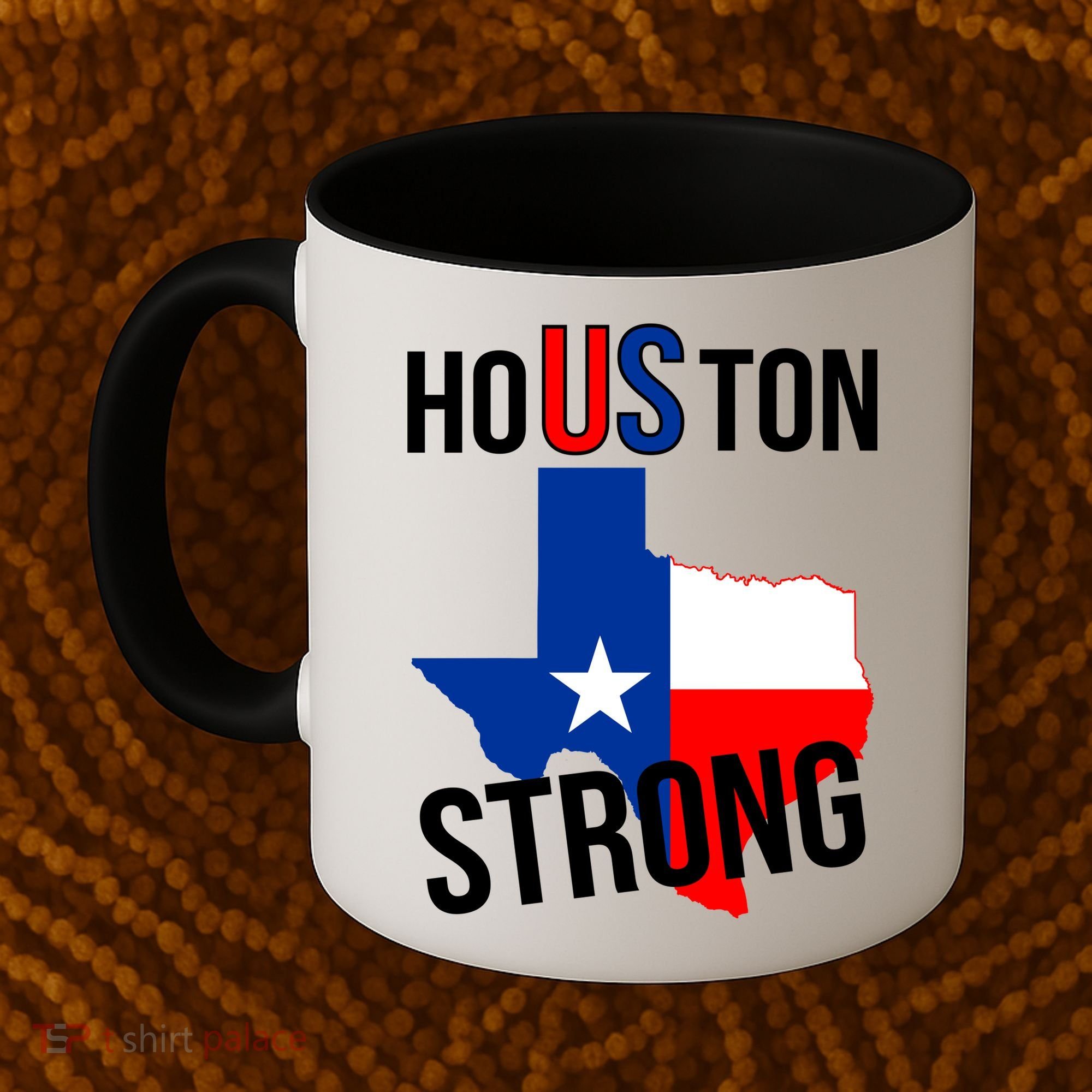 Houston US Strong Texas State Flag Coffee Mug