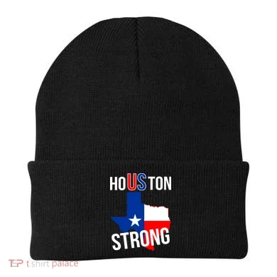 Houston US Strong Texas State Flag Beanie