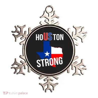 Houston US Strong Texas State Flag Ornament