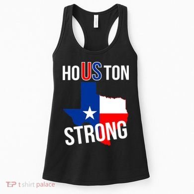 Houston US Strong Texas State Flag Women's Tank Top