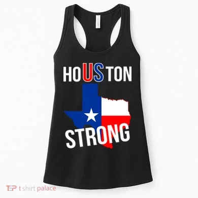 Houston US Strong Texas State Flag Women's Tank Top