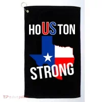Houston US Strong Texas State Flag Golf Towel thumb 0