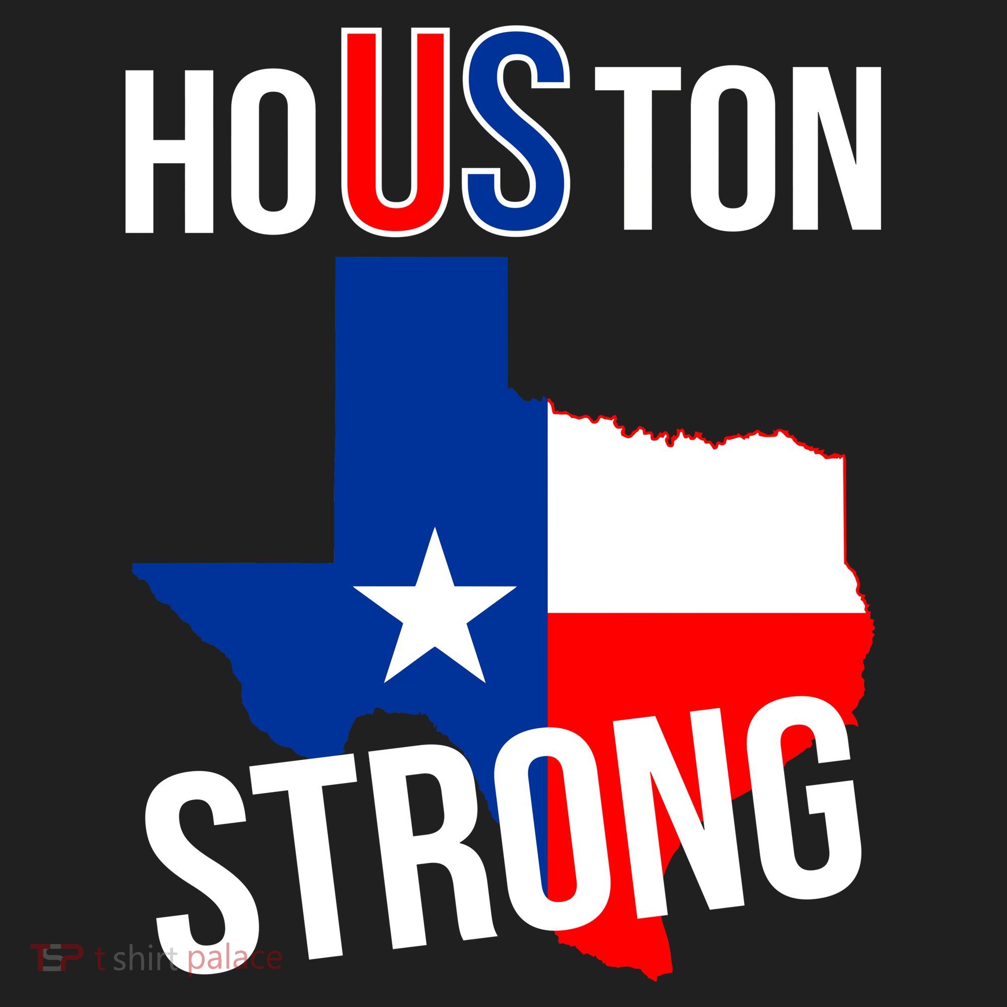 Houston US Strong Texas State Flag Golf Towel