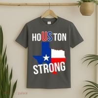Houston US Strong Texas State Flag T-Shirt thumb 2
