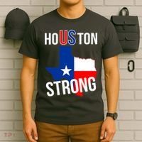Houston US Strong Texas State Flag T-Shirt thumb 6