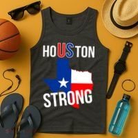 Houston US Strong Texas State Flag Tank Top thumb 4