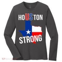 Houston US Strong Texas State Flag Women's Long Sleeve Shirt thumb 0