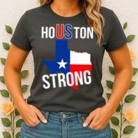 Houston US Strong Texas State Flag Women's T-Shirt thumb 2