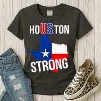 Houston US Strong Texas State Flag Women's T-Shirt thumb 3