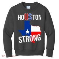 Houston US Strong Texas State Flag Kids Sweatshirt thumb 0
