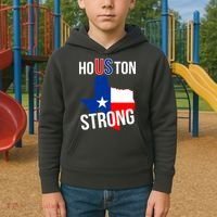 Houston US Strong Texas State Flag Kids Hoodie thumb 2