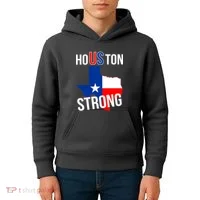 Houston US Strong Texas State Flag Kids Hoodie thumb 4