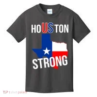 Houston US Strong Texas State Flag Kids T-Shirt thumb 0
