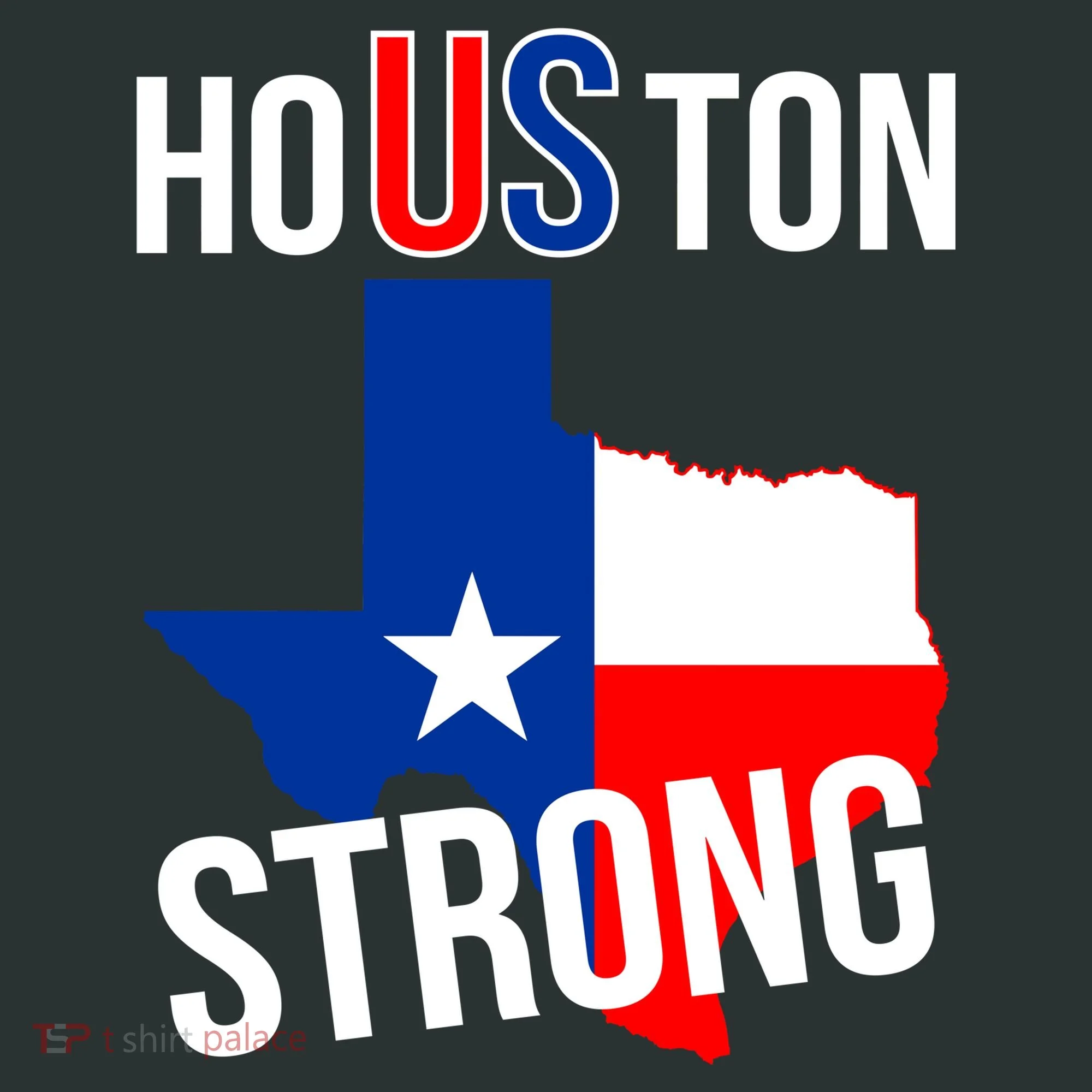 Houston US Strong Texas State Flag Kids T-Shirt
