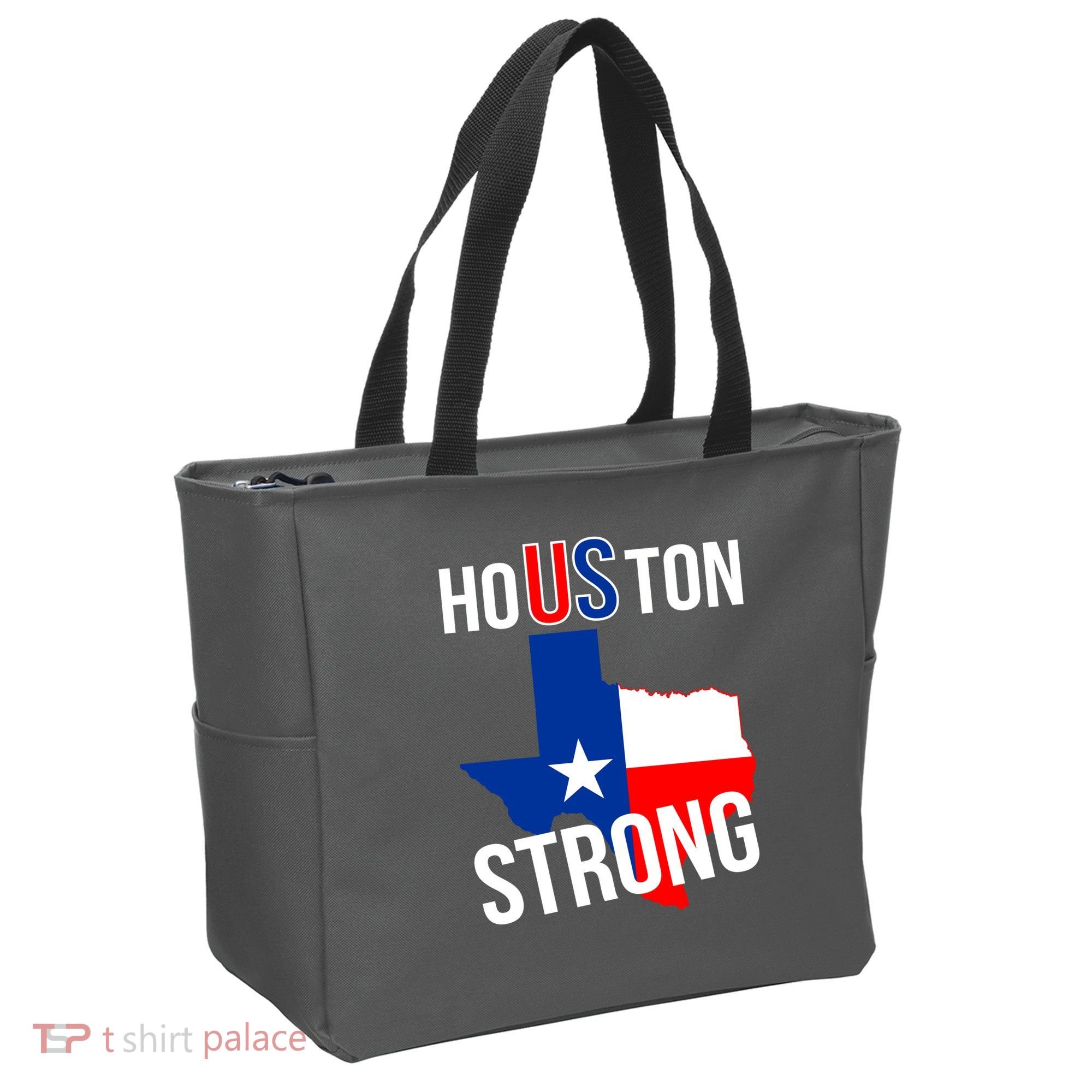 Houston US Strong Texas State Flag Tote Bag