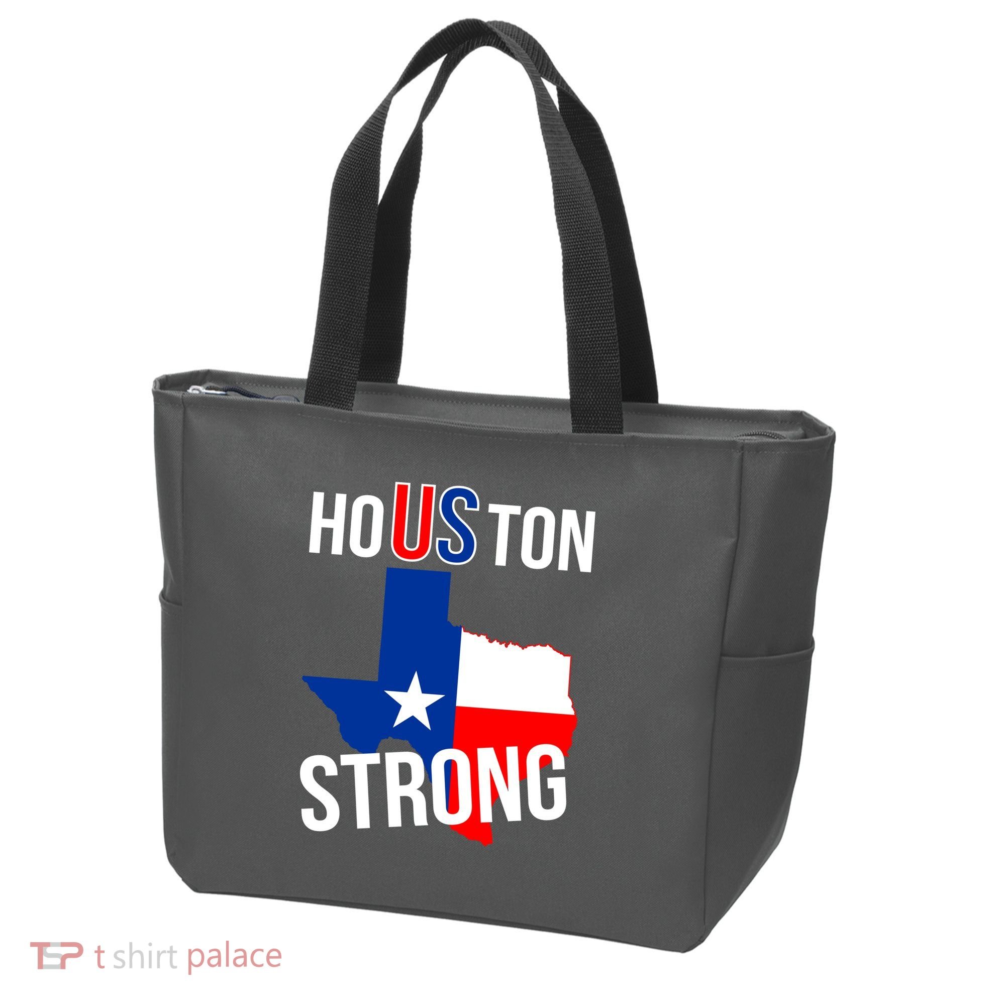 Houston US Strong Texas State Flag Tote Bag