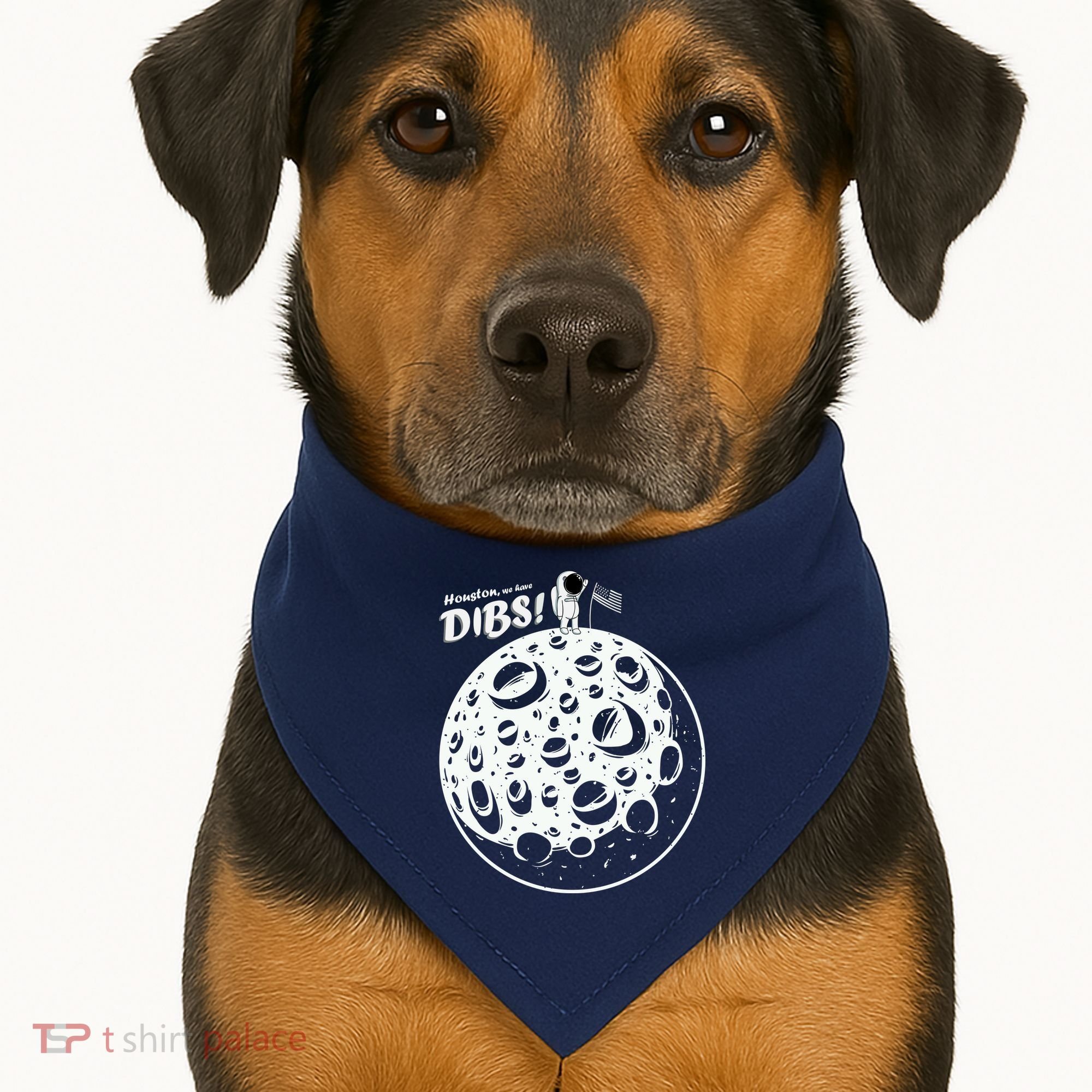 Houston We Have Dibs USA-Made Doggie Bandana