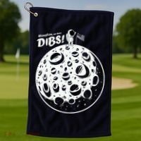 Houston We Have Dibs Golf Towel thumb 1