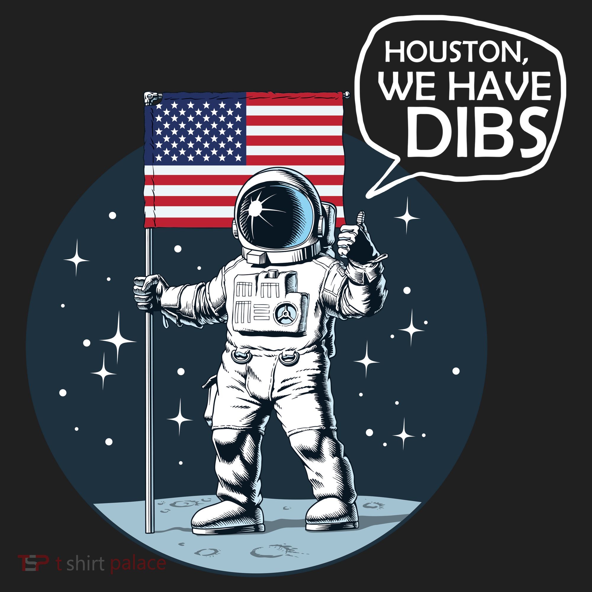 Houston We Have Dibs Moon Landing Women's Sweatshirt
