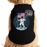 Houston We Have Dibs Moon Landing Doggie Tank thumb 0
