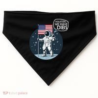 Houston We Have Dibs Moon Landing USA-Made Doggie Bandana thumb 0