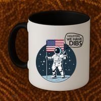 Houston We Have Dibs Moon Landing Coffee Mug thumb 2