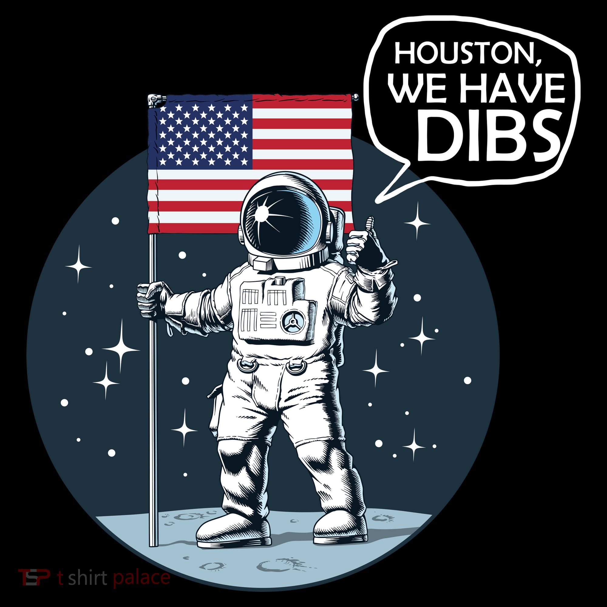 Houston We Have Dibs Moon Landing Toddler Hoodie