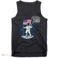 Houston We Have Dibs Moon Landing Tank Top thumb 0