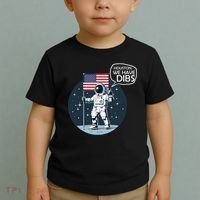 Houston We Have Dibs Moon Landing Toddler T-Shirt thumb 2