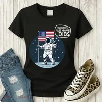Houston We Have Dibs Moon Landing Women's T-Shirt thumb 3