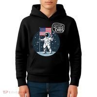 Houston We Have Dibs Moon Landing Kids Hoodie thumb 4