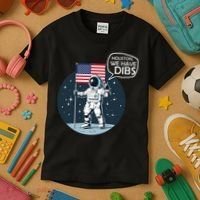 Houston We Have Dibs Moon Landing Kids T-Shirt thumb 3