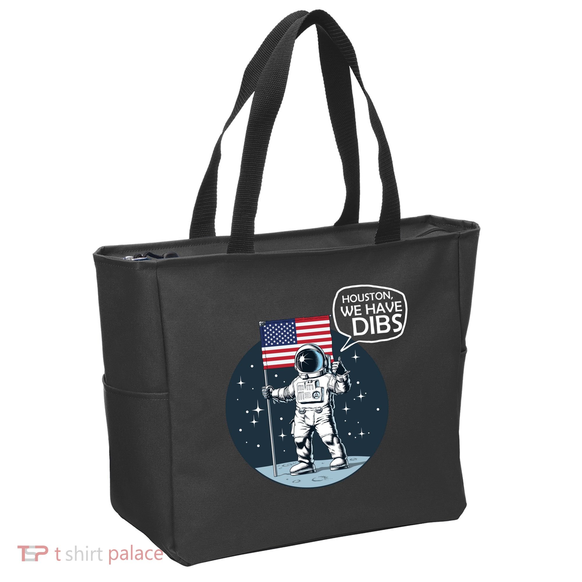 Houston We Have Dibs Moon Landing Tote Bag