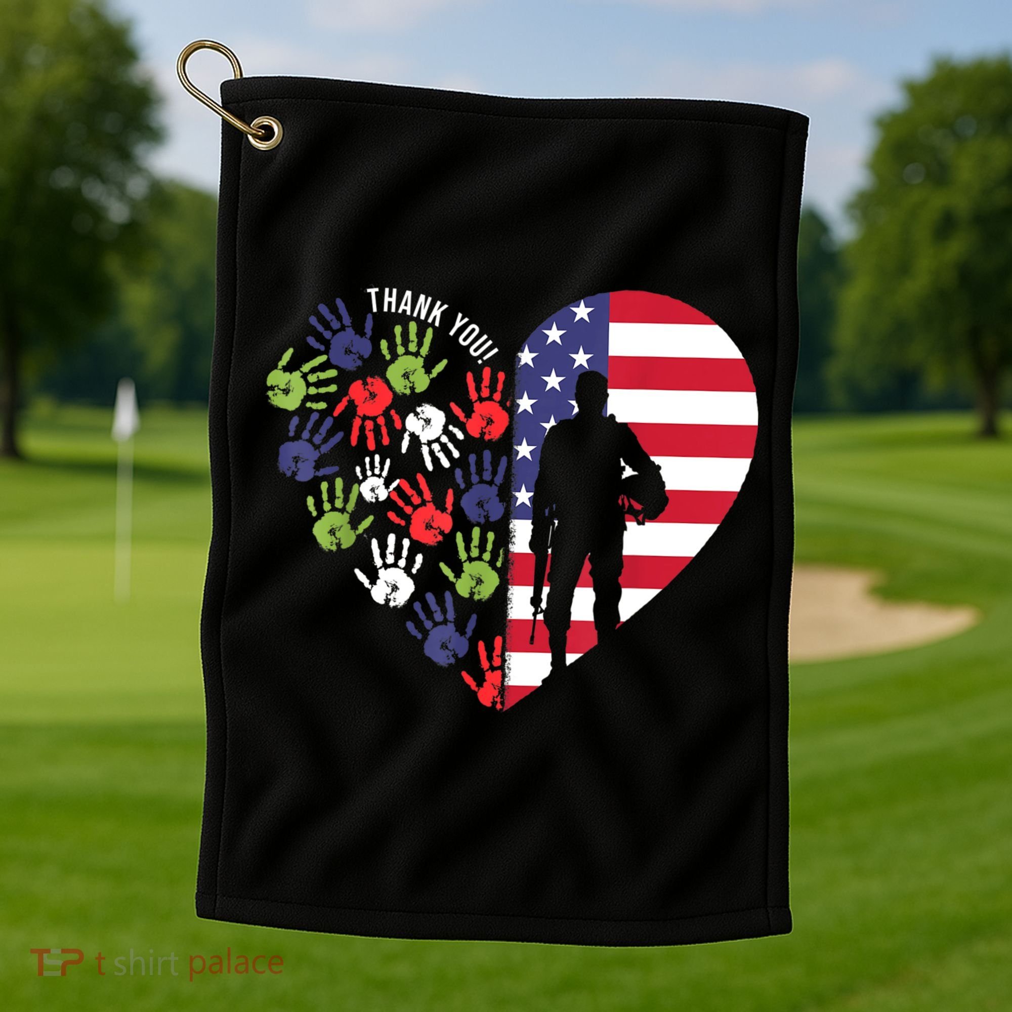 Honoring Our Veterans Day Thank You For Your Service Golf Towel
