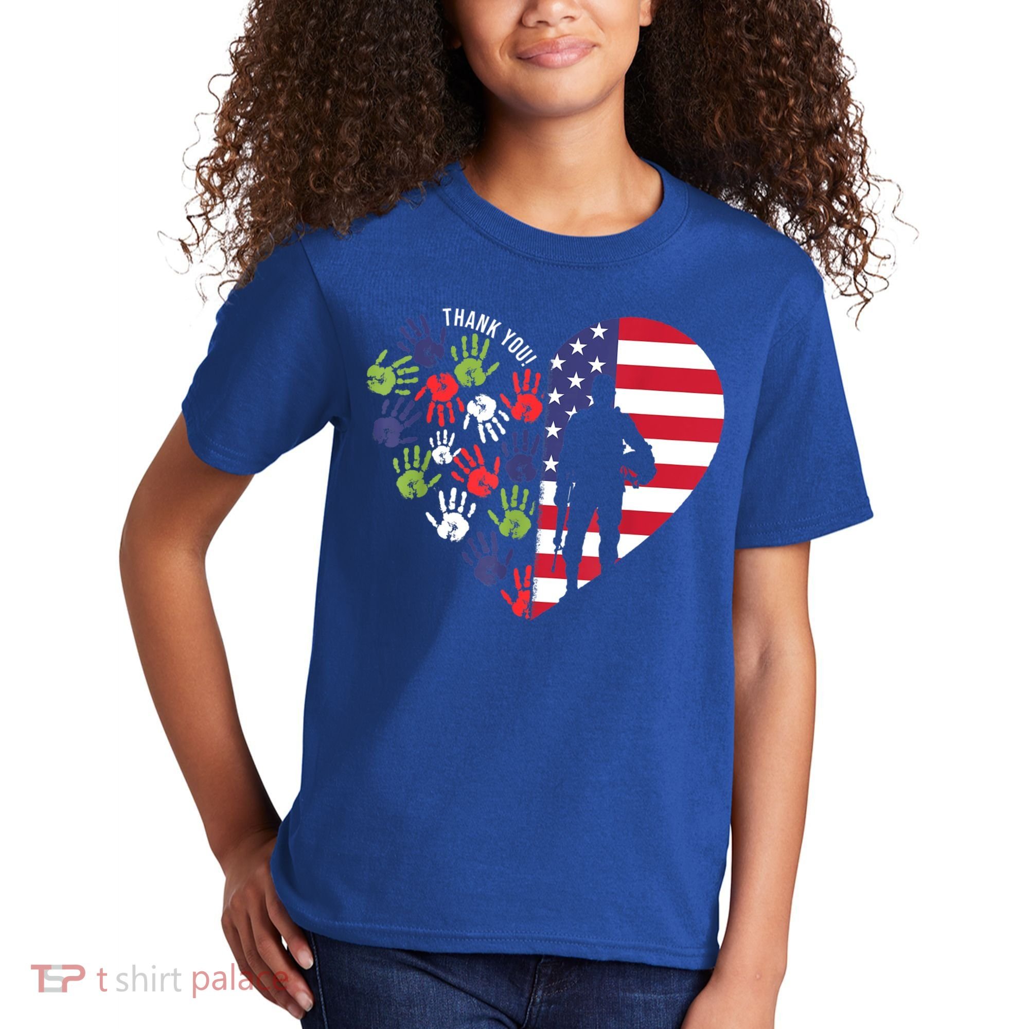 Honoring Our Veterans Day Thank You For Your Service Kids T-Shirt