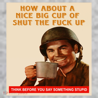 How About A Nice Big Cup of Shut The Fuck Up The Baniff Cuffed Pom Beanie thumb 2