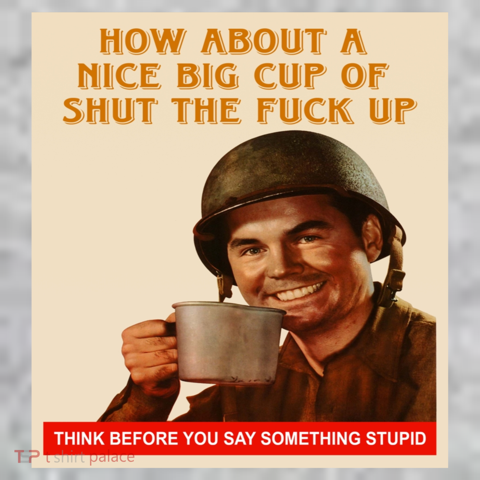 How About A Nice Big Cup of Shut The Fuck Up The Baniff Cuffed Pom Beanie