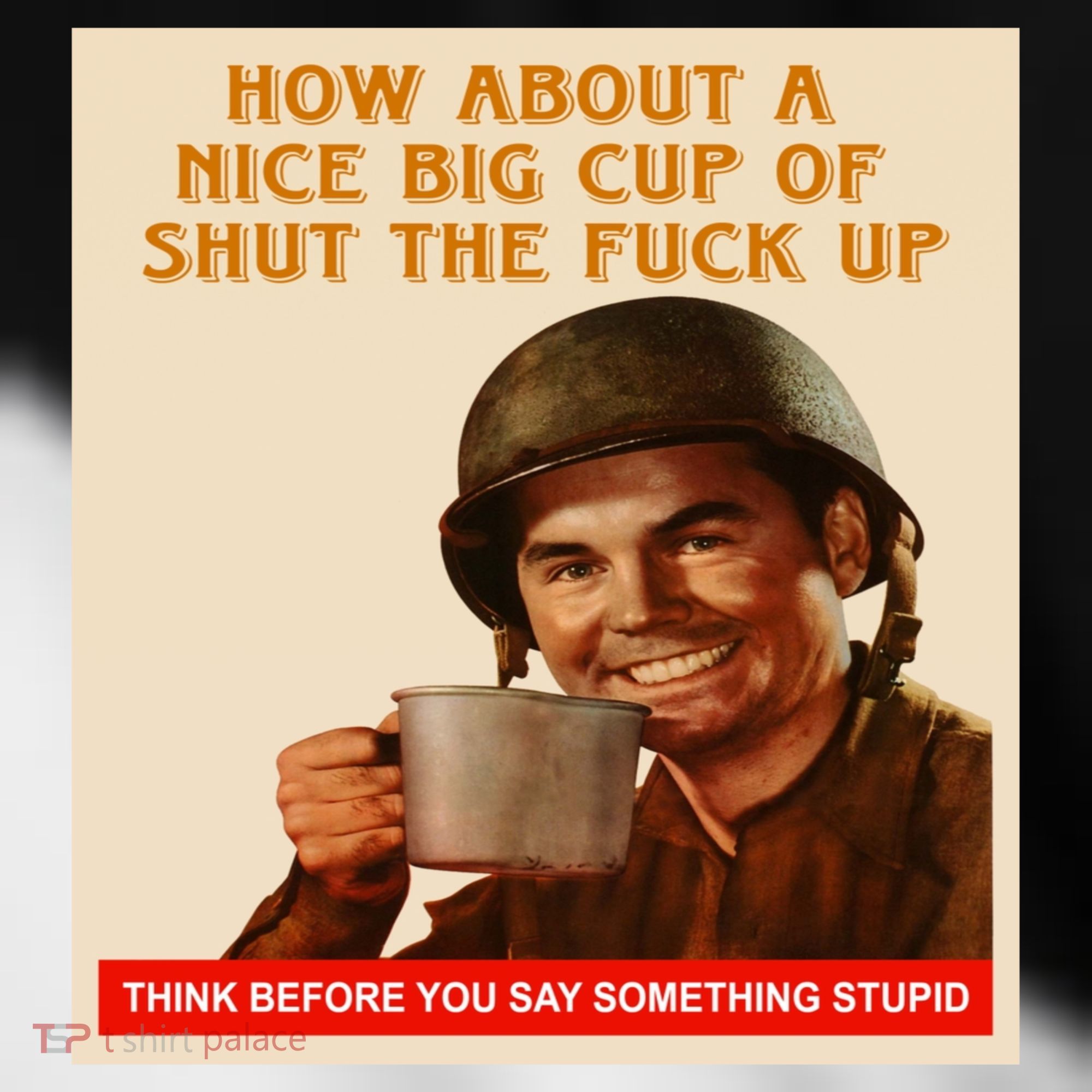 How About A Nice Big Cup of Shut The Fuck Up Toddler Fine Jersey T-Shirt