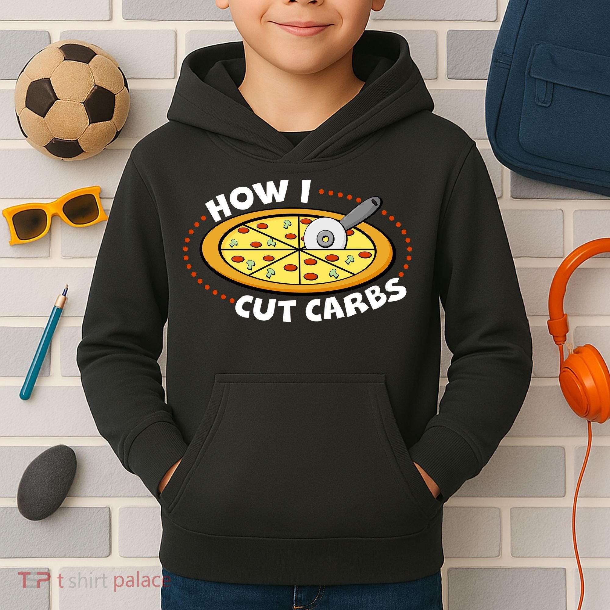 How I Cute Carbs Kids Hoodie
