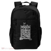 How I Social Distance Book Lover Backpack thumb 0
