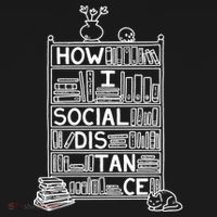 How I Social Distance Book Lover Women's Hoodie thumb 2